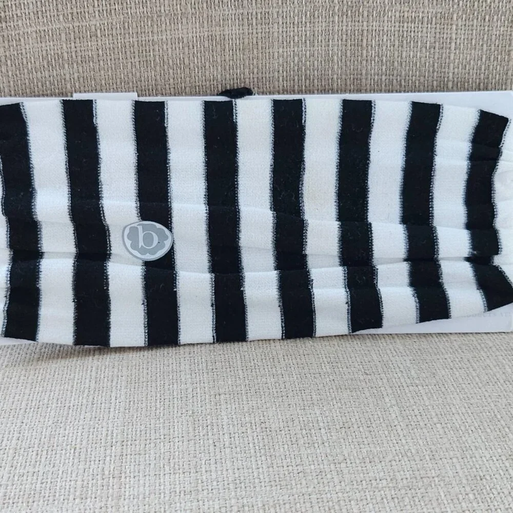 Baby Bling Headband baby White/Black Striped Baby Head Band Brand: Baby Bling